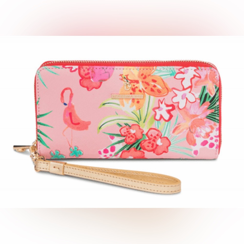 SPARTINA
Flamingo Floral Wrist Wallet